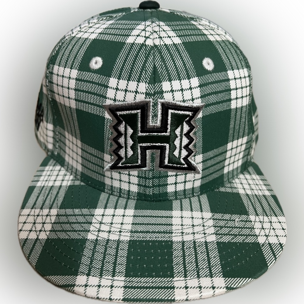 UH Warriors x In4Mation Green Palaka Snapback Cap